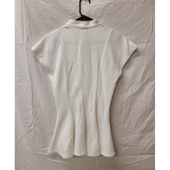 Chorus Line White Cap Sleeve Vintage Blazer Size 5/6 Wome's Button Down - Picture 3 of 4